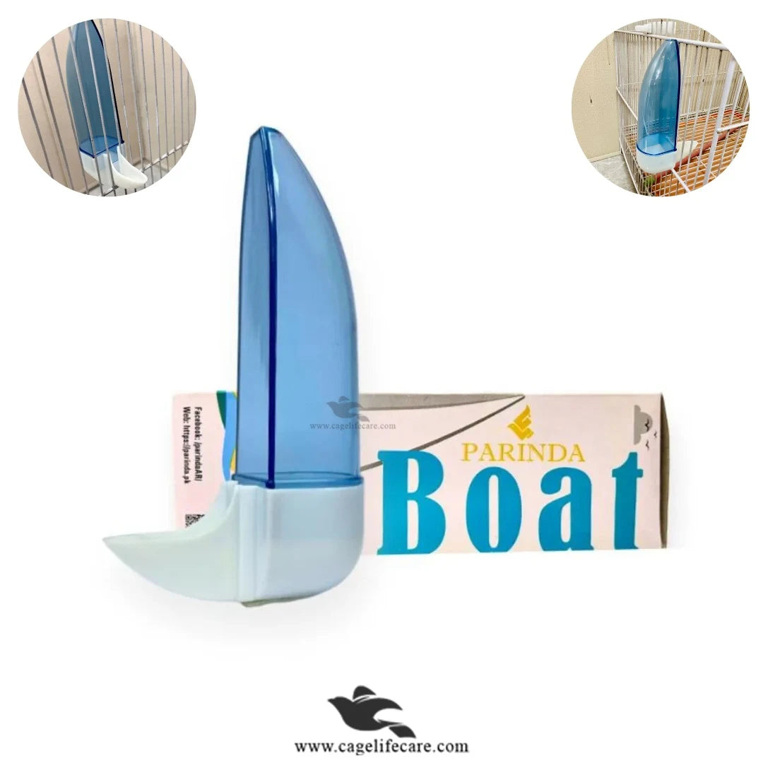 70ml Boat Drinker for Small Birds – Premium Glass Water Dispenser - Installation