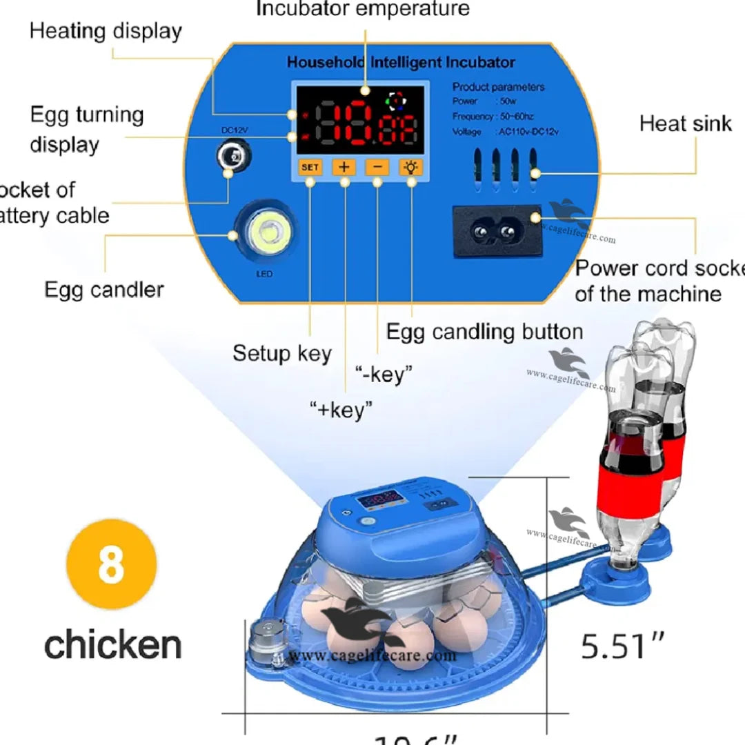 18 eggs parrot automatic incubator
