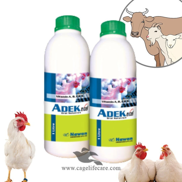 ADEK Excel Oral Solution –- Vitamin Supplement for Poultry and Livesto ...