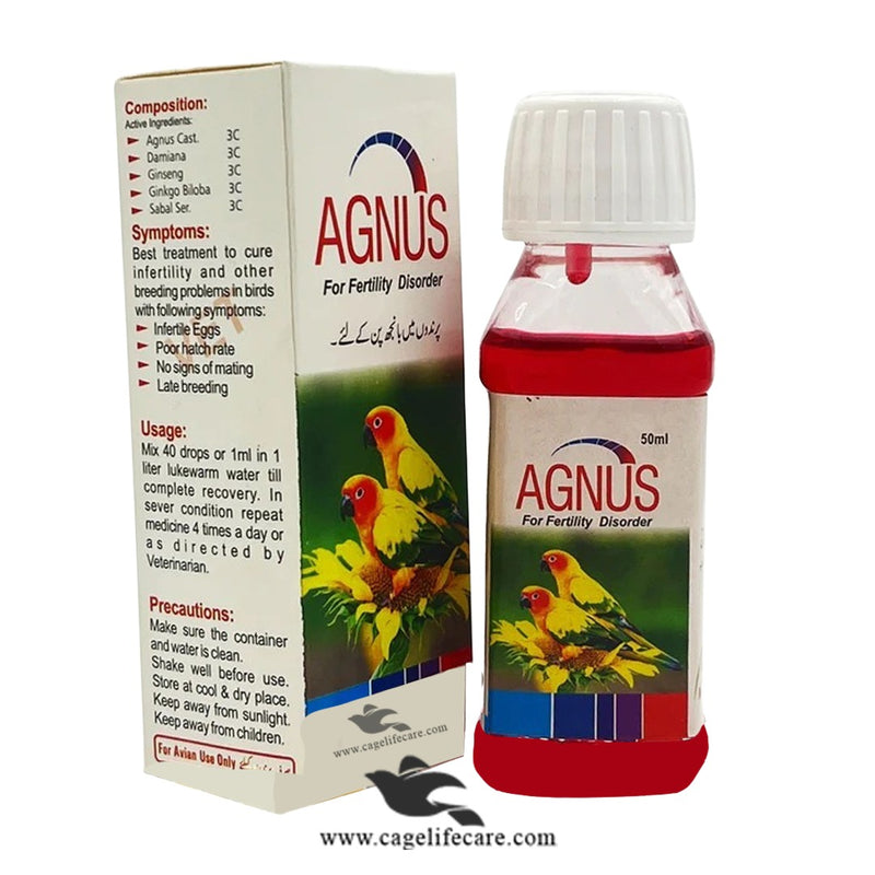 AGNUS – Fertility Support for Birds (For Infertility & Late Breeders)