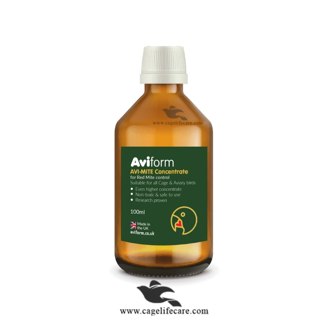 AVI MITE - Designed to Control Red Mite infestations in Birds 100ml bottle and loose packing