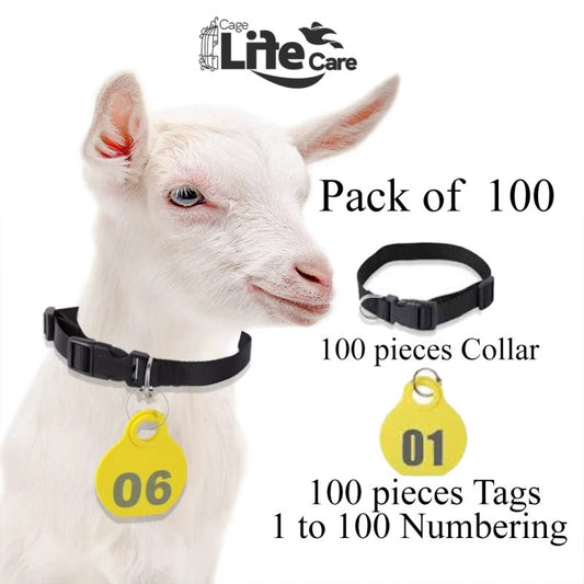 Adjustable ID Collar Tags For Sheep and Goats Livestock