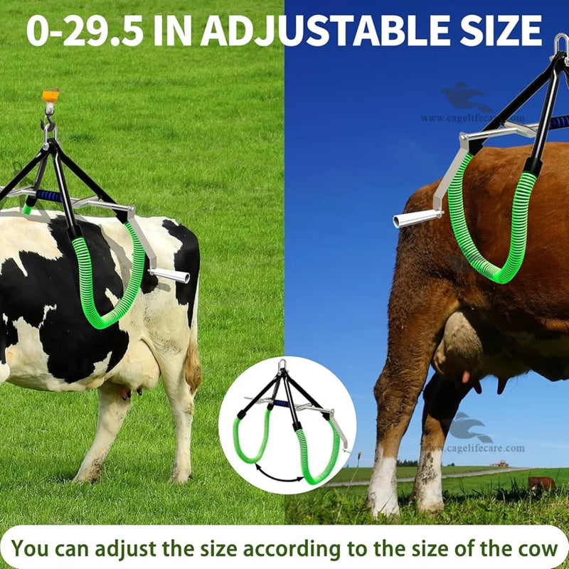 Adjustable Cow Hip Lifter Heavy Duty — Veterinary Hip Lift for Downer Cows and Cattle