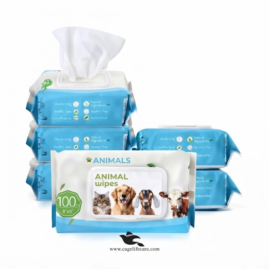 Animals Cleaning Wipes – Gentle, Antibacterial & Easy Grooming Solution for Pets & Animals