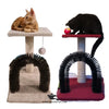 Arch + Board 2-in-1 Cat Scratcher – 46cm with Top Sit, Massager Arch & Play Ball