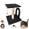 Arch + Board 2-in-1 Cat Scratcher – 46cm with Top Sit, Massager Arch & Play Ball