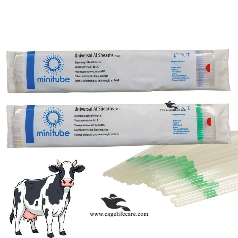 Artificial Insemination Sheaths – Pack of 50 Disposable AI Sheaths for Livestock