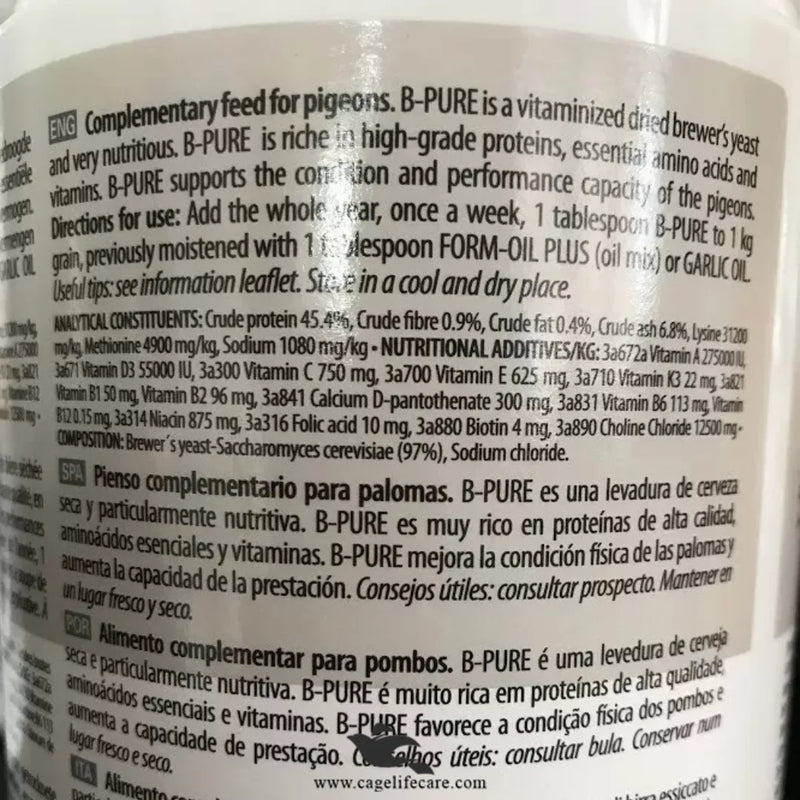 B Pure - Pigeon Vitamin Yeast Supplement
