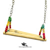 Bench Swing Bird Sitting Toy with Natural Wood - Parrots & Birds