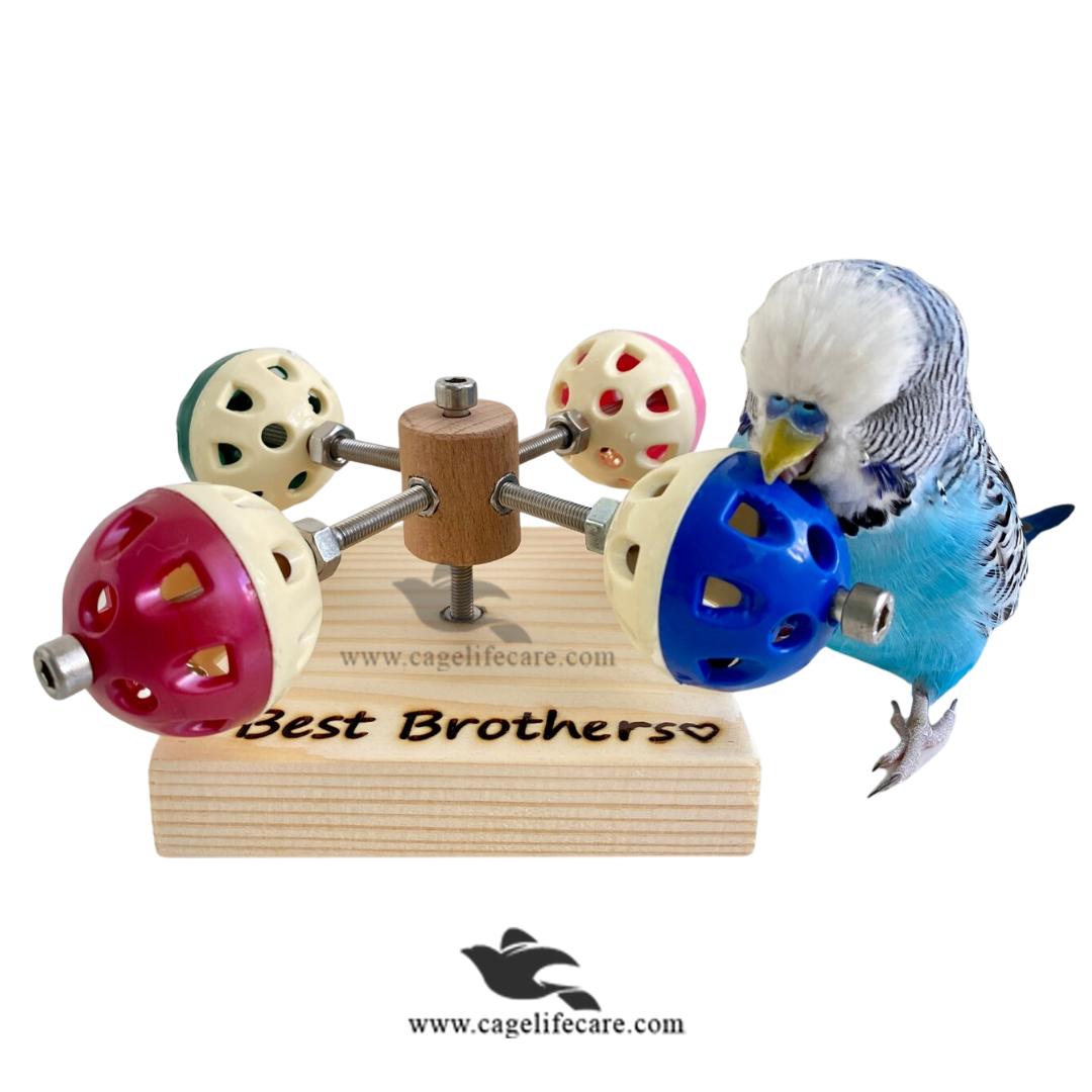 Bird Spinning Toy with Rotating Balls and Colorful Bells