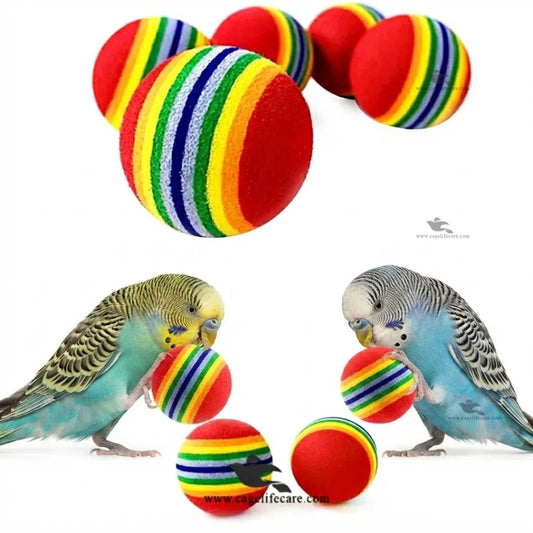 Birds & Pets Ball Toy Soft – Multi Color Bouncy Ball