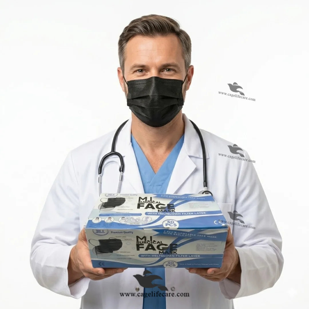 Black facemask imported for farmers and veterinary doctors