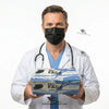 Black Surgical Facemask — Imported Protection for Farmers & Veterinary Doctors