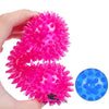 Bone Shape LED Chew Toy for Dogs – Interactive Squeak TPR Rubber Toy for Training & Dental Care