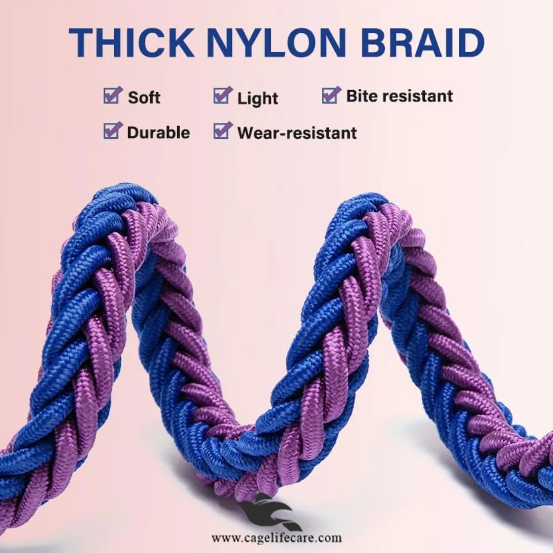Braided Leash with Choke Color for Dogs