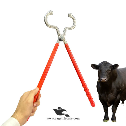 Bull nose holder with large rubber handle