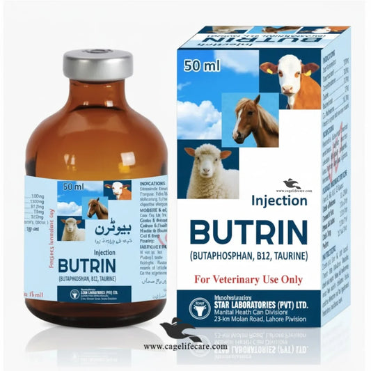 Butrin Injection for cattle, buffalo, sheep, goats recovery