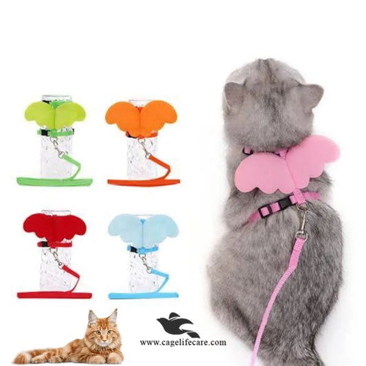 Butterfly Cat Harness with Leash Set – Comfortable, Adjustable & Stylish (Imported)