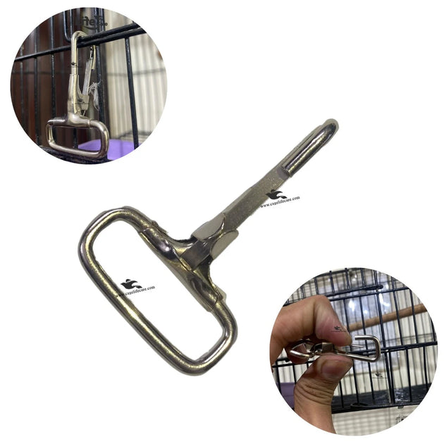 Cage Lock – Steel Security for Bird Cages – Cage Life Care