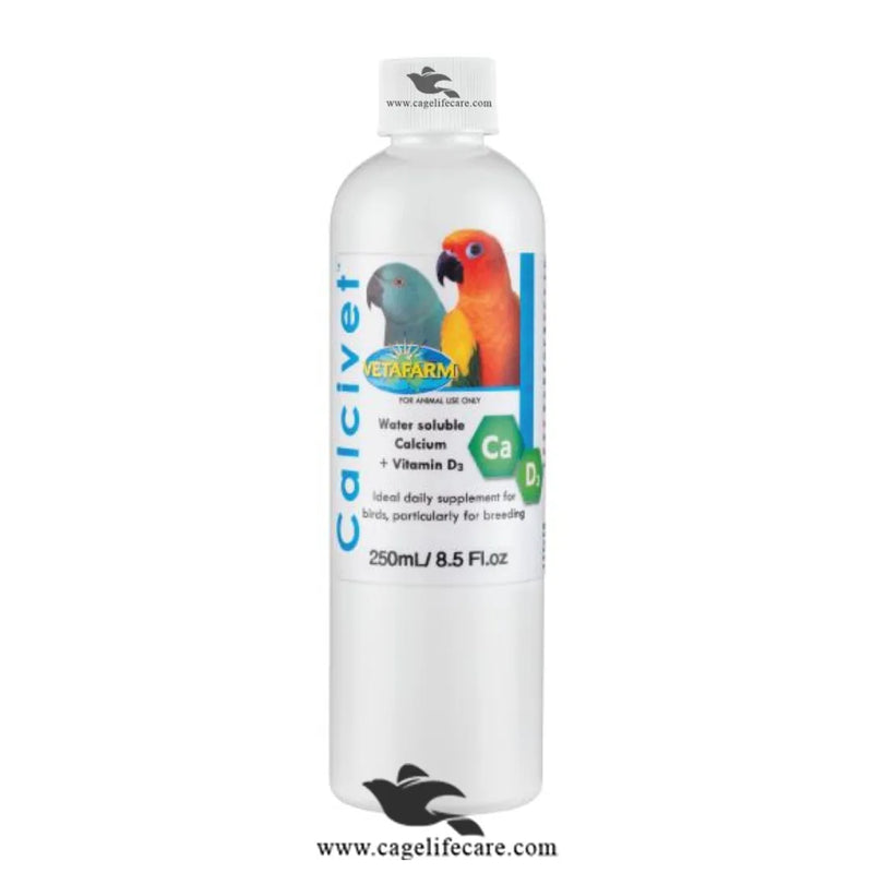 Calcivet – Liquid Calcium Supplement with Vitamin D3 for Birds
