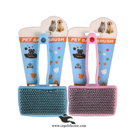 Candy small slicker brush for cats and dogs pink