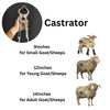 Castrator – Heavy-Duty Stainless Steel Veterinary Trocastors for Livestock Animals