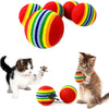 Cat Ball Toy Soft – Multi Color Bouncy Ball for Cats