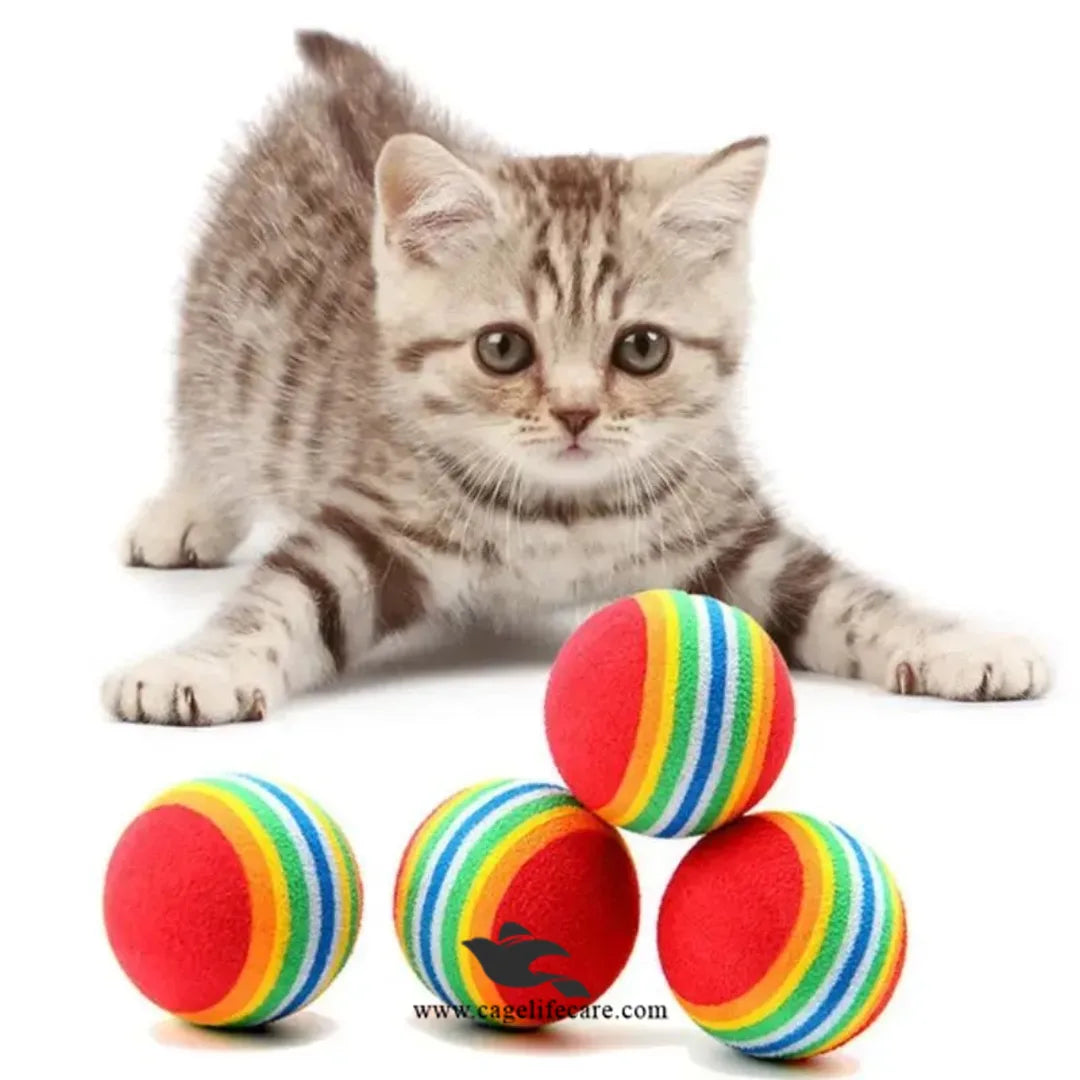 Safe Non-Toxic Multi Color Cat Ball