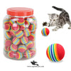 Cat Ball Toy Soft – Multi Color Bouncy Ball for Cats