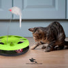 Cat Playing Round Toy Inside Ball With Spring Mouse – Interactive Fun for Cats