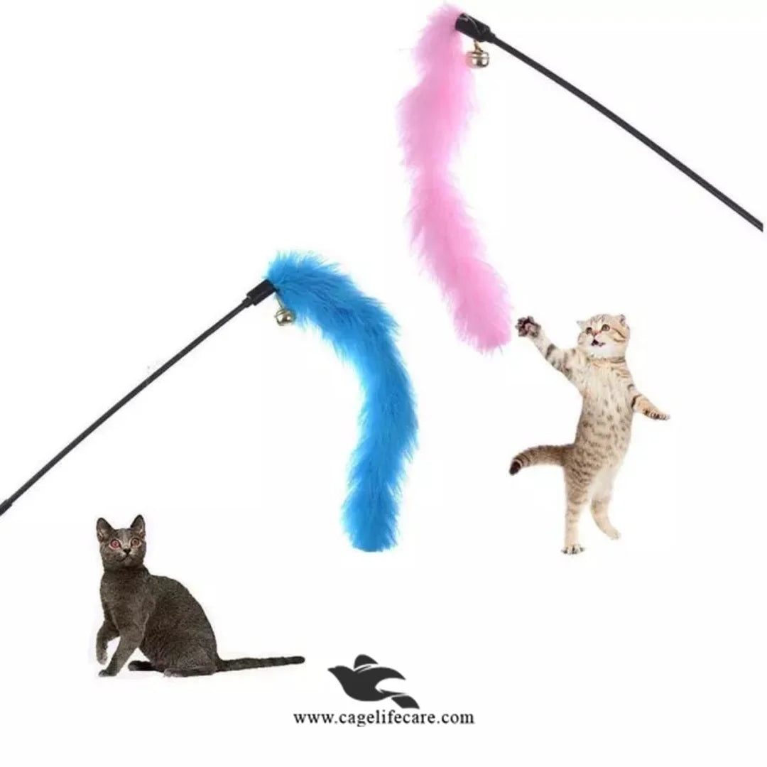 Colorful Beads Cat Wand Toy