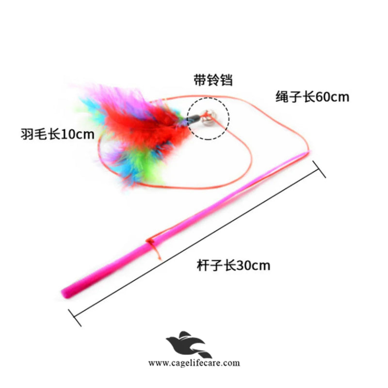 Cat Wand / Cat Play Stick with Different Toys