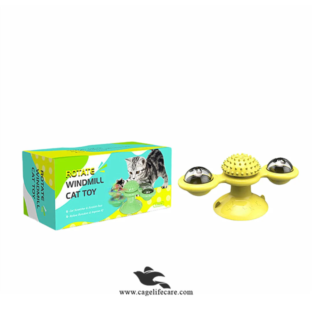 Interactive Rotating Cat Toy for Indoor Cats