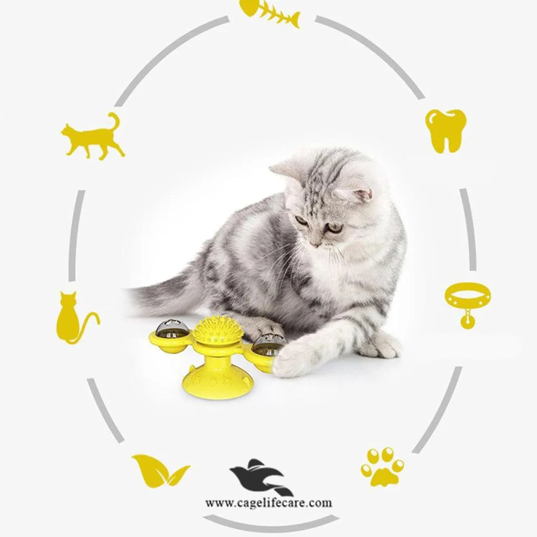 Suction Cup Cat Toy for Floors, Doors, and Windows