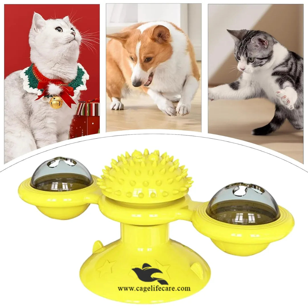 Mental Stimulation Cat Toy with Bells and Mint Balls