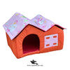 Double Hut Pet House – Cozy Washable Bed for Cats & Small Dogs