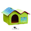 Double Hut Pet House – Cozy Washable Bed for Cats & Small Dogs