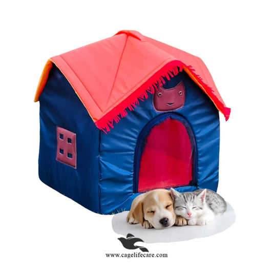 Cat & Dog Umbrella Hut House – Large, Cozy & Washable Pet Bed