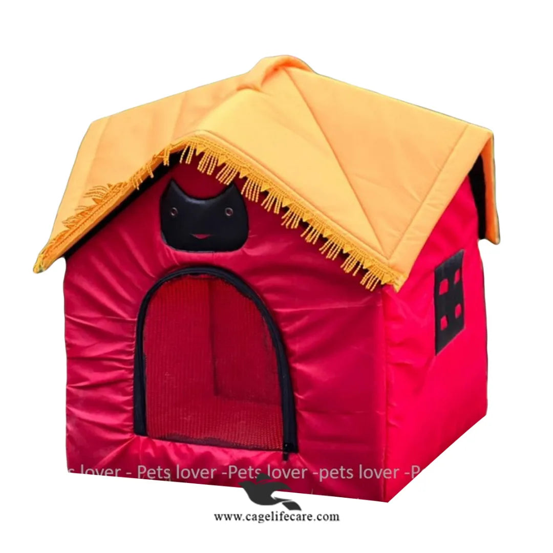 Cat & Dog Umbrella Hut House – Large