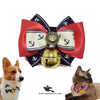 Cat & Puppy Bow with Bell – Fashionable Collar Accessory (Imported)