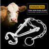 Cattle Bull Nose Holder – Heavy-Duty Bull Holder with Chain for Safe Livestock Handling