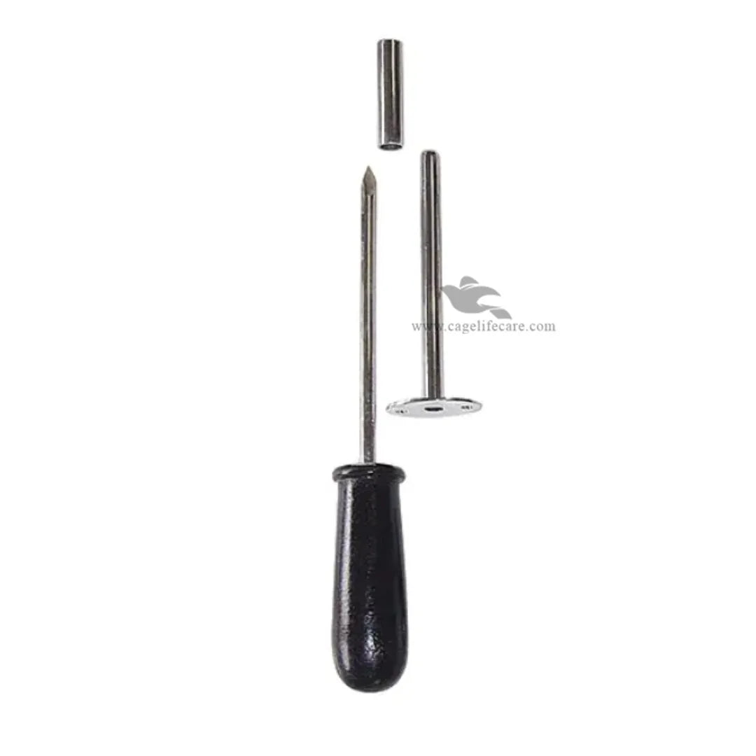 VISION TEK MED Cattle Trocar – Stainless Steel Veterinary Stomach Deflation Instrument For Cattle, Sheep & Livestock (Multi-Purpose Equine Use)