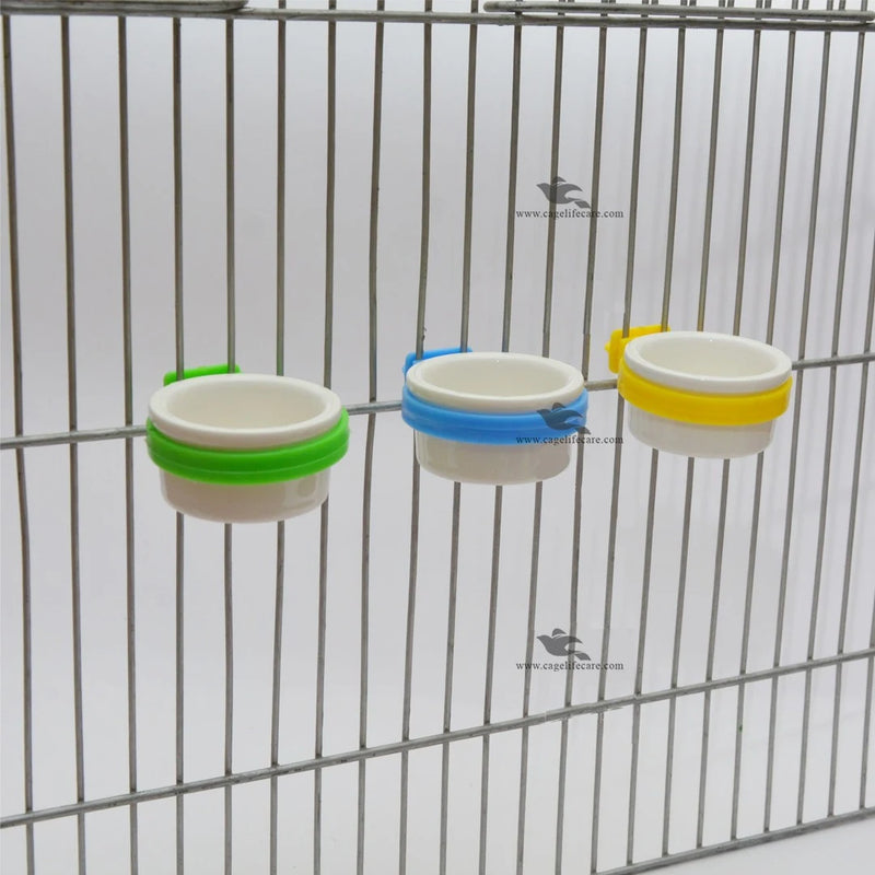 Ceramic Grit & Softfood Pot For Small Birds