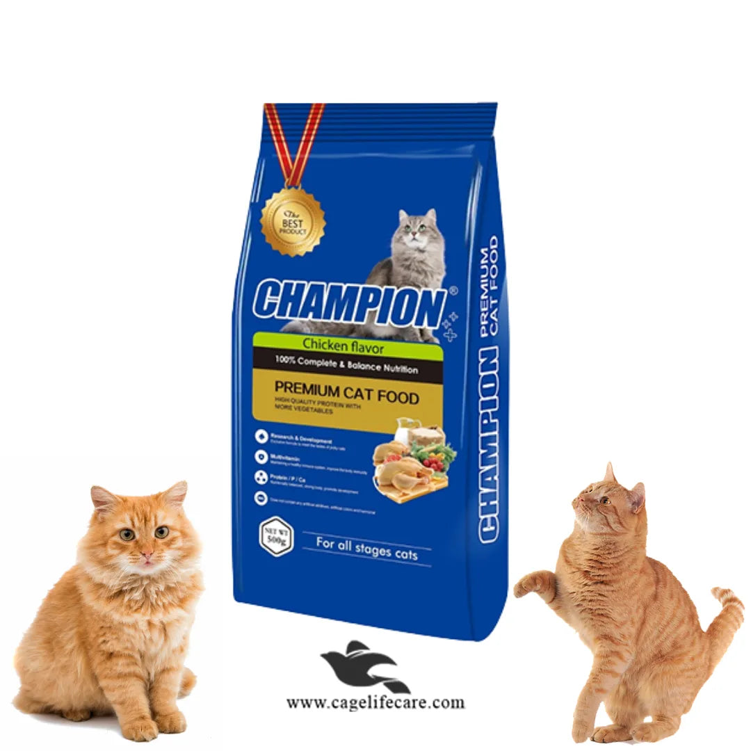 Champion Premium Cat Food 500g 1.5kg 5kg 15kg