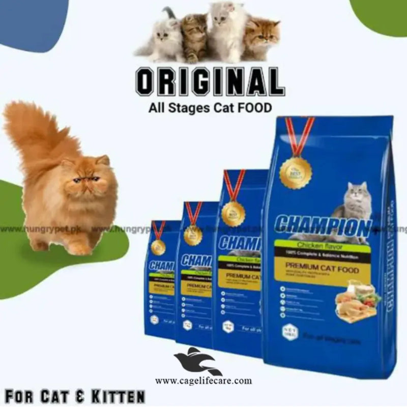 Champion Premium Cat Food – Chicken Flavor Healthy & Nutritious Cat Diet