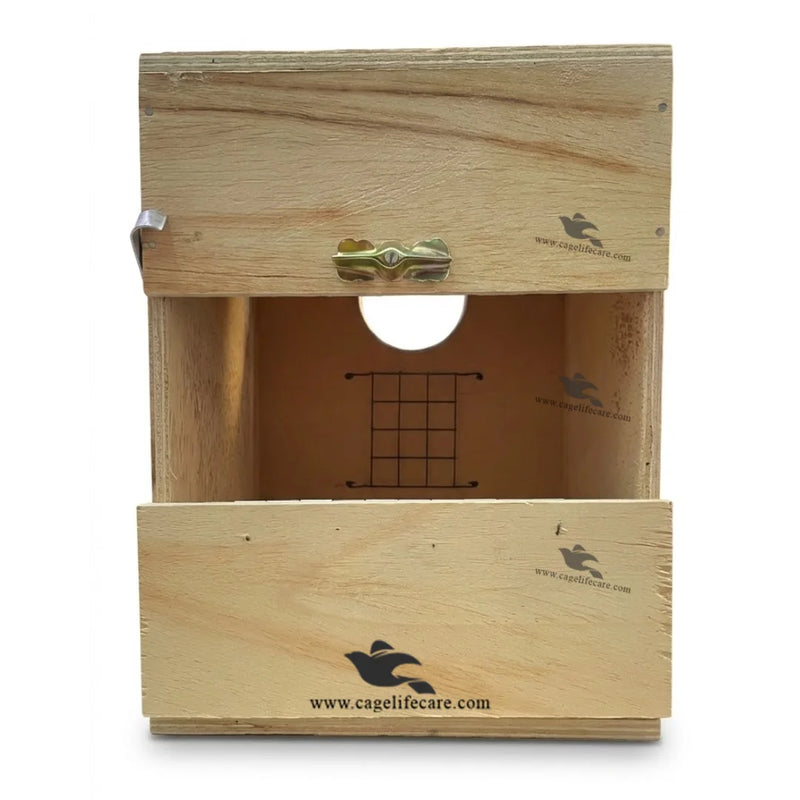 Cockatiel & Conure Breeding Box – Wooden Nest Box for Medium Parrots