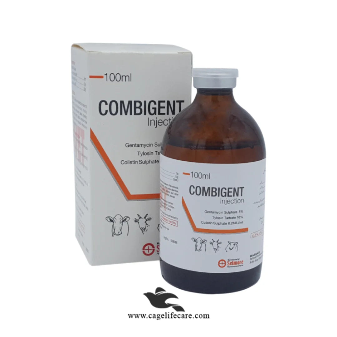Combigent Injection for Cattle, Buffalo, Sheep, Goat, Poultry