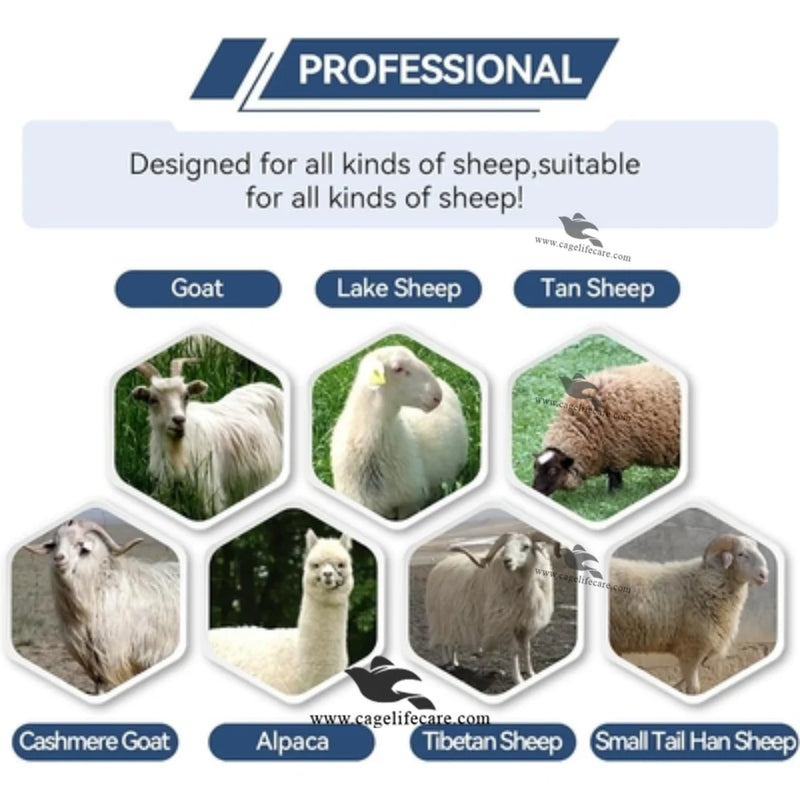Commerical Battery Hair Trimmer | Heavy Duty Livestock Shearing Clippers for Sheep, Goats & Cattle