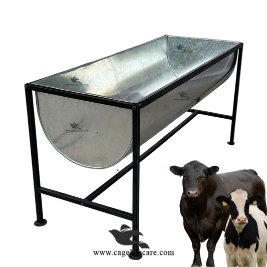 Cow & Buffalo Open Steel Bucket with Foldable Stand (4 Feet)