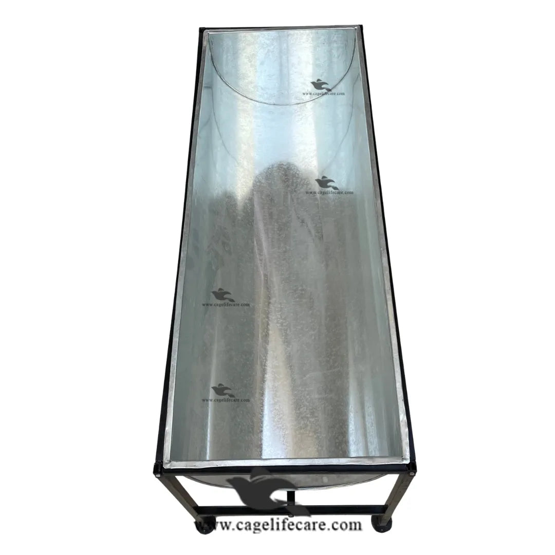 Cow & Buffalo Open Steel Bucket with Foldable Stand (4 Feet)